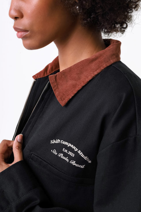 Worker Jacket Shift Black